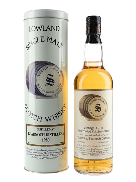 Bladnoch 1980 18 Year Old Bottled 1998 - Signatory Vintage 70cl / 43%