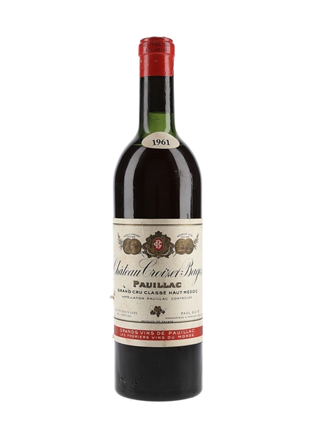 1961 Chateau Croizet-Bages Pauillac Grand Cru Classe 75cl