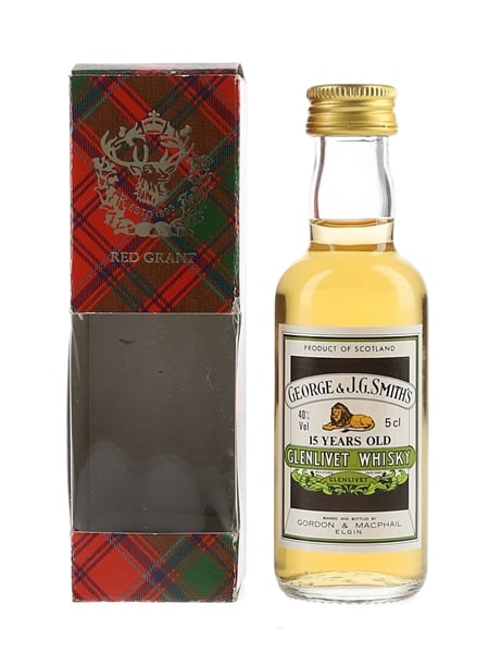 Glenlivet 15 Year Old Bottled 1990s - Gordon & MacPhail 5cl / 40%