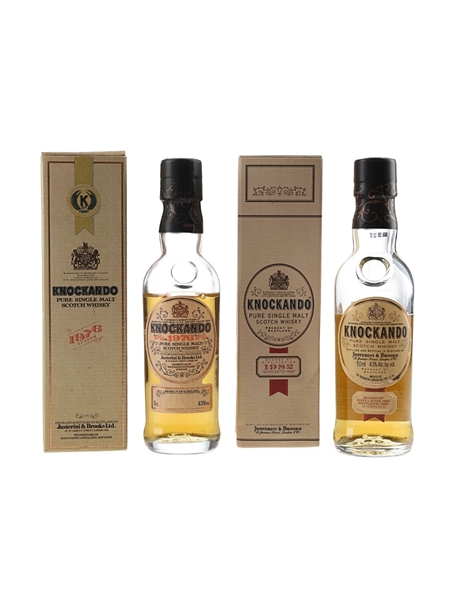 Knockando 1976 & 1982 Justerini & Brooks 2 x 5cl / 43%