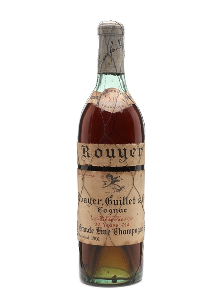 Rouyer Guillet 20 Year Old Cognac Bottled 1930s 70cl / 40%