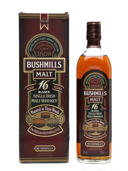 Bushmills 16 Year Old Three Wood 70cl / 40%