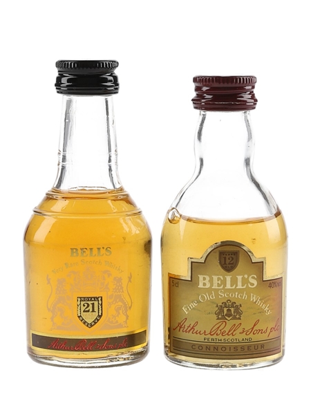 Bell's 12 & 21 Year Old Bottled 1980s 2 x 5cl / 40%