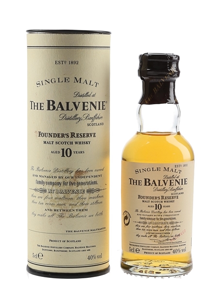 Balvenie 10 Year Old Founder's Reserve Bottled 2000s 5cl / 40%