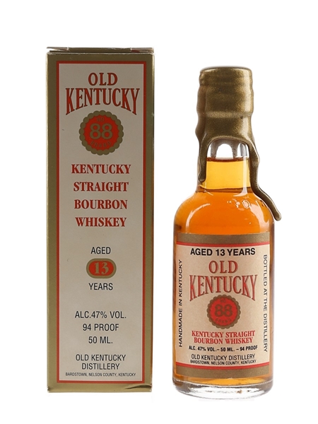 Old Kentucky No. 88 Brand 13 Year Old Bottled 1980s-1990s 5cl / 47%