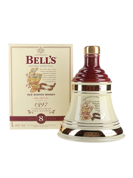 Bell's Christmas 1997 8 Year Old Ceramic Decanter Ingredients Of Quality 70cl / 40%