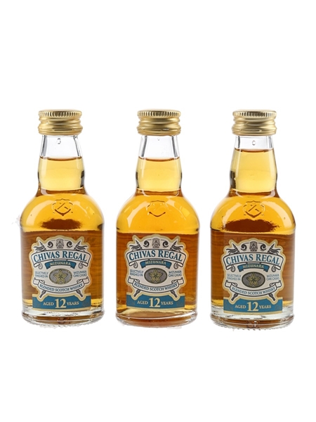 Chivas Regal 12 Year Old Mizunara Japanese Market 3 x 5cl / 40%