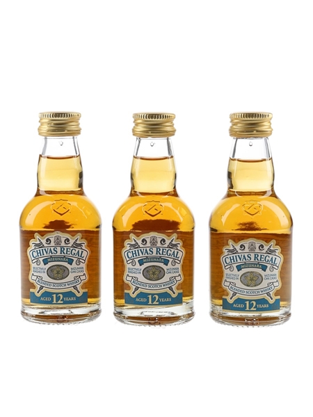 Chivas Regal 12 Year Old Mizunara Japanese Market 3 x 5cl / 40%