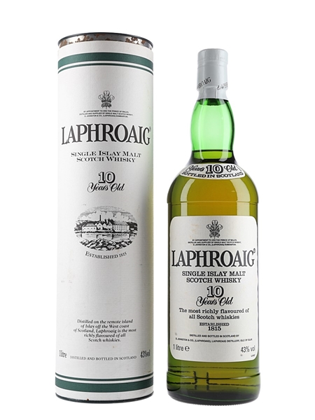 Laphroaig 10 Year Old Bottled 1990s 100cl / 43%