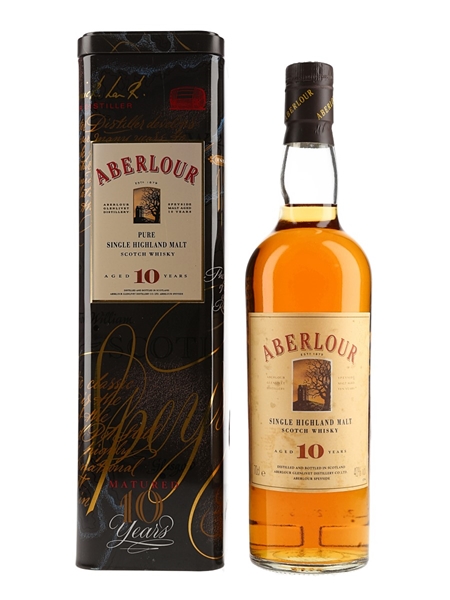 Aberlour 10 Year Old Tin Presentation Box 70cl / 40%