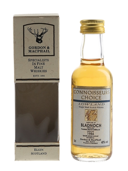 Bladnoch 1986 Connoisseurs Choice Bottled 1997 - Gordon & MacPhail 5cl / 40%