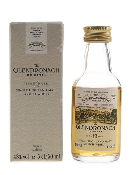 Glendronach 12 Year Old Original Bottled 1980s-1990s 5cl / 43%