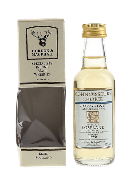 Rosebank 1990 Connoisseurs Choice Bottled 2007s - Gordon & MacPhail 5cl / 40%