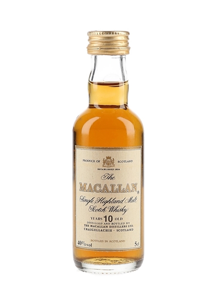 Macallan 10 Year Old Bottled 1980s 5cl / 40%