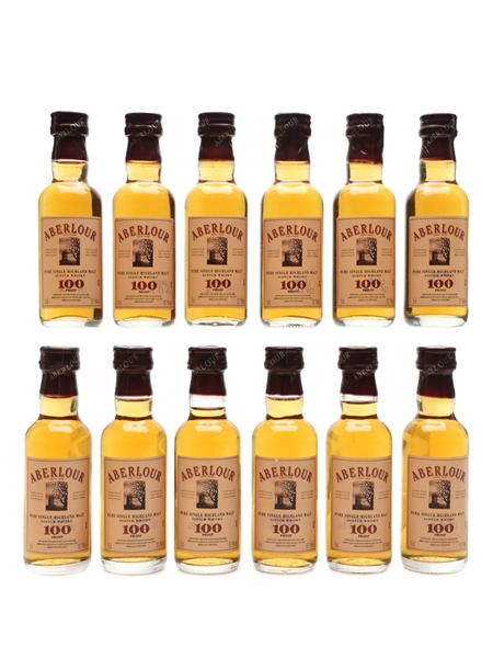 Aberlour 100 Proof Miniatures  12 x 5cl / 57.1%