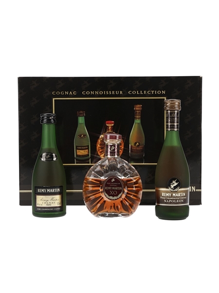 Remy Martin Cognac Set Bottled 1980s - VSOP, Centaure Napoleon & Centaure XO 3 x 5cl / 40%