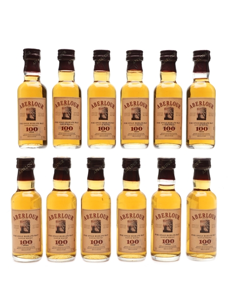 Aberlour 100 Proof Miniatures  12 x 5cl / 57.1%