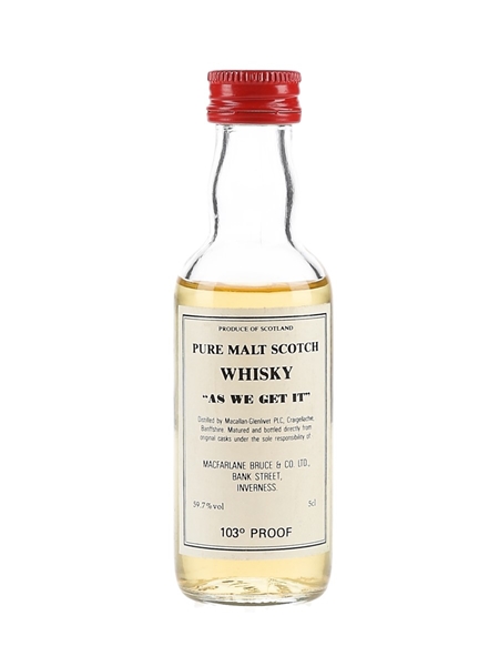 Macallan Glenlivet 103 Proof As We Get It - Macfarlane Bruce & Co. 5cl / 59.7%