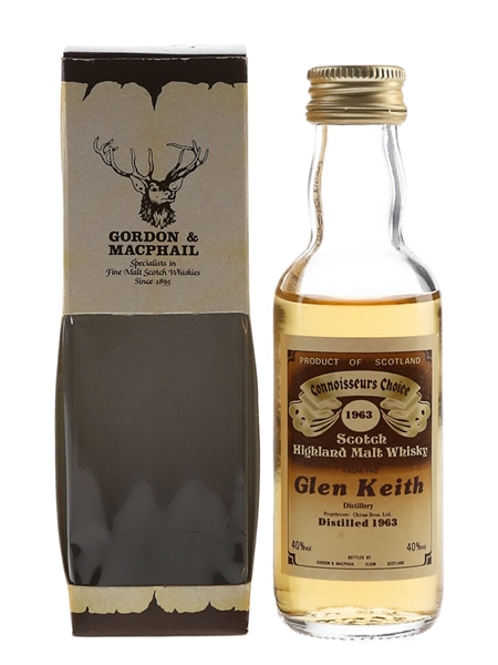 Glen Keith 1963 Connoisseurs Choice Bottled 1980s - Gordon & MacPhail 5cl / 40%