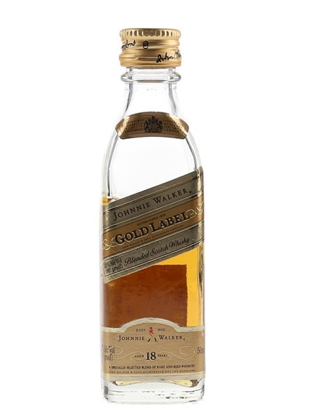 Johnnie Walker 18 Year Old Gold Label Bottled 1990s - Schieffelin & Somerset 5cl / 43%