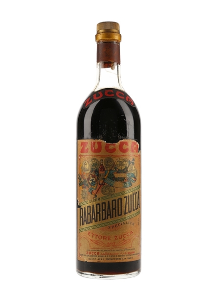 Zucca Elixir Rabarbaro Bitters Bottled 1960s 98cl / 16%