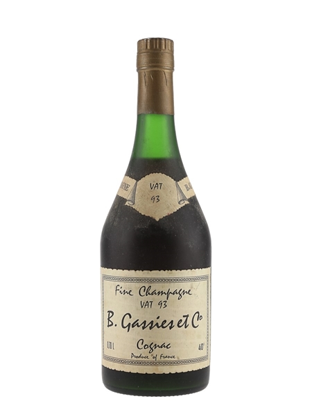 Gassies Vat 93 Cognac Bottled 1980s-1990s 70cl / 40%