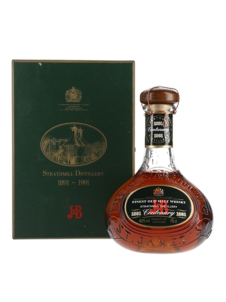 Strathmill Centenary Decanter (1891-1991) - Justerini & Brooks 75cl / 43%