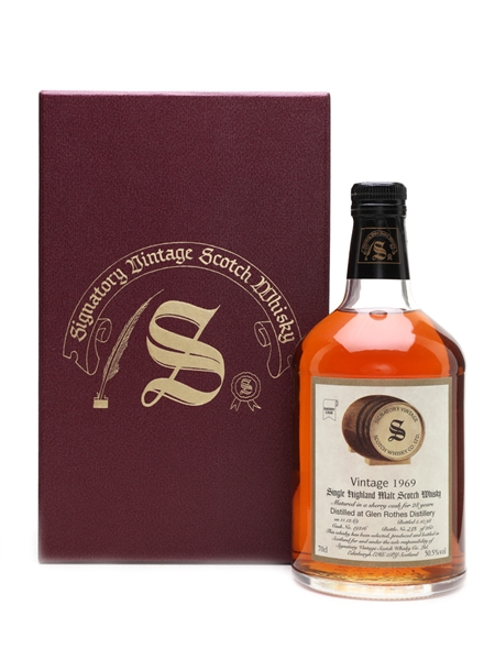 Glenrothes 1969 28 Year Old Sherry Cask Bottled 1998 - Signatory Vintage 70cl / 50.5%