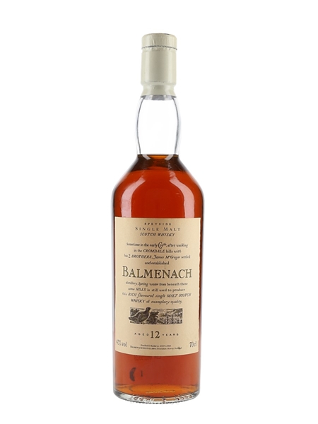 Balmenach 12 Year Old Flora & Fauna - White Capsule 70cl / 43%