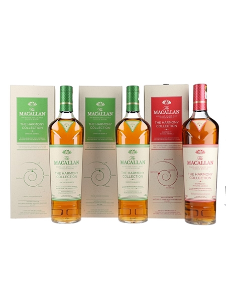 Macallan The Harmony Collection Intense Arabica & Smooth Arabica  3 x 70cl