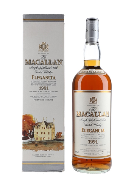 Macallan 1991 Elegancia Bottled 2003 100cl / 40%