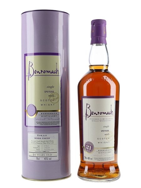 Benromach 21 Year Old Tokaji Wood Finish 70cl / 45%