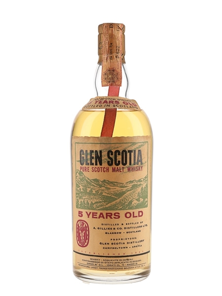 Glen Scotia 5 Year Old Bottled 1960s-1970s - Landy Freres 75cl / 40%