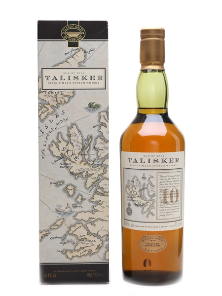 Talisker 10 Year Old Map Label 70cl / 45.8%