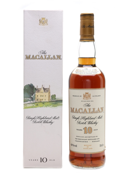 Macallan 10 Year Old Bottled 1990s 70cl / 40%