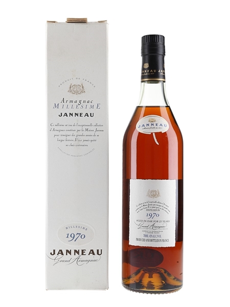 Janneau 1970 25 Year Old Grand Armagnac Bottled 1990s - Chateau & Estate 75cl / 42%