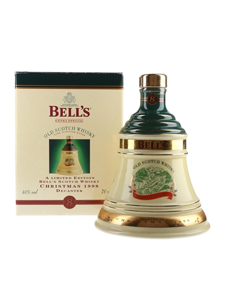 Bell's Christmas 1998 Ceramic Decanter Ingredients of Quality 70cl / 40%