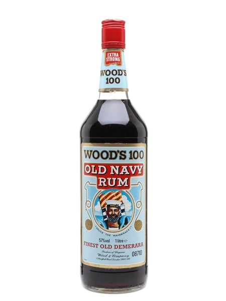 Wood's 100 Old Navy Rum Bottled 1980s - Numbered Bottle 100cl / 57%