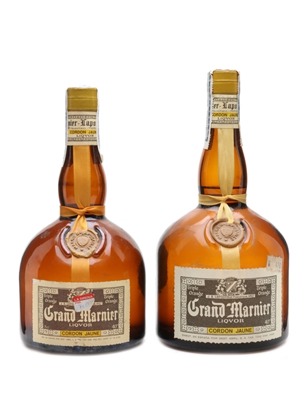 Grand Marnier Cordon Jaune Liqueur Bottled 1970s 75cl & 100cl / 40%