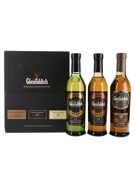 Glenfiddich Single Malt Collection 12, 15 & 18 Year Old Set 3 x 20cl / 40%