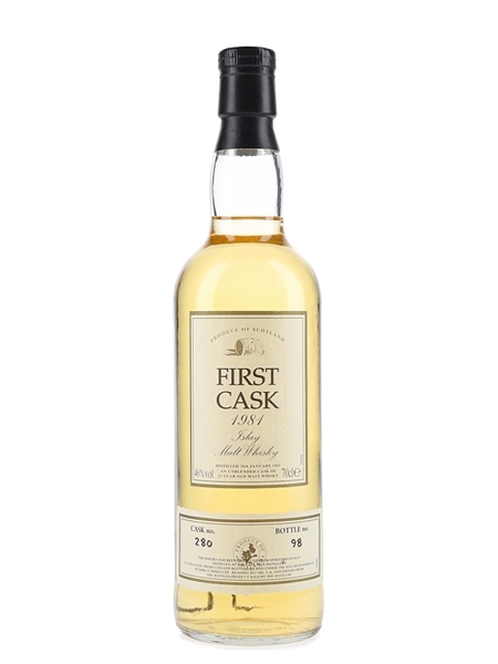 Caol Ila 1981 21 Year Old Cask 280 Bottled 2002 - First Cask 70cl / 46%