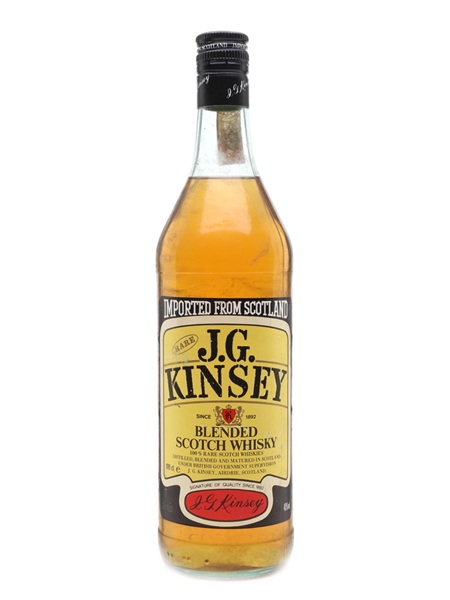 J G Kinsey Rare Bottled 1980s 100cl / 40%