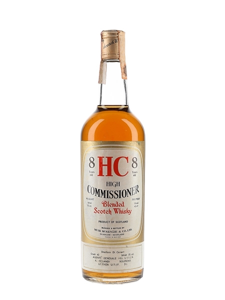 High Commissioner 8 Year Old Bottled 1960s-1970s - Orlandi 75cl 43.4%