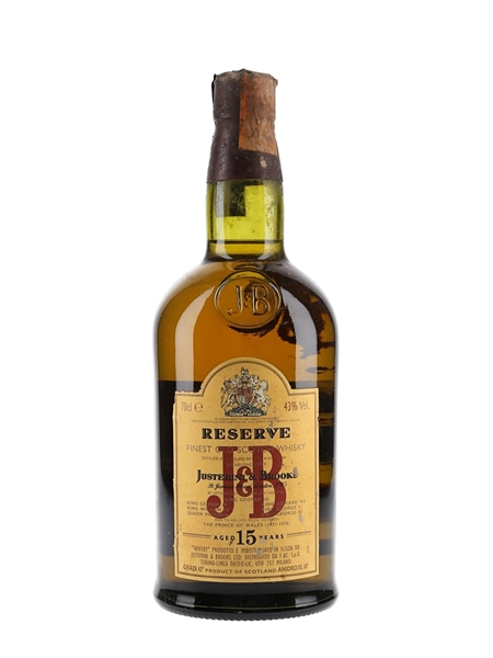 J & B 15 Year Old Reserve Bottled 1980s 70cl / 43%