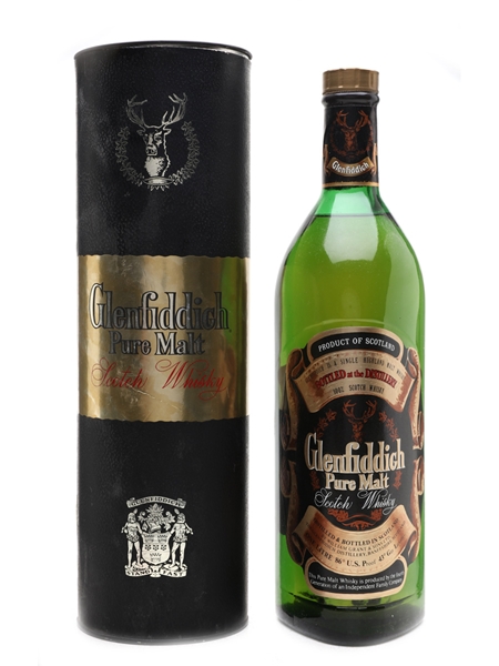 Glenfiddich Pure Malt Bottled 1970s 100cl / 43%