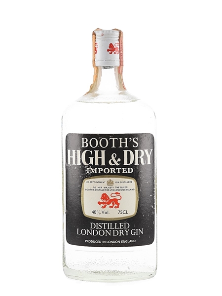 Booth's High & Dry Bottled 1970s 75cl / 40%