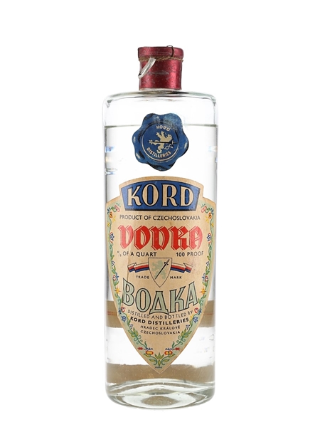 Kord Vodka Bottled 1950s 75cl