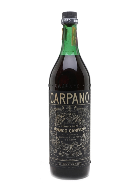 Carpano Bianco Sweet Vermouth Bottled 1960s 100cl / 16.5%