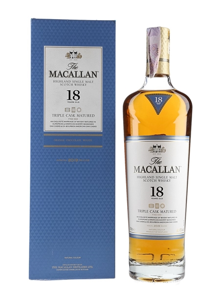 Macallan 18 Year Old Fine Oak Annual 2019 Release - Triple Cask Matured 70cl / 43%