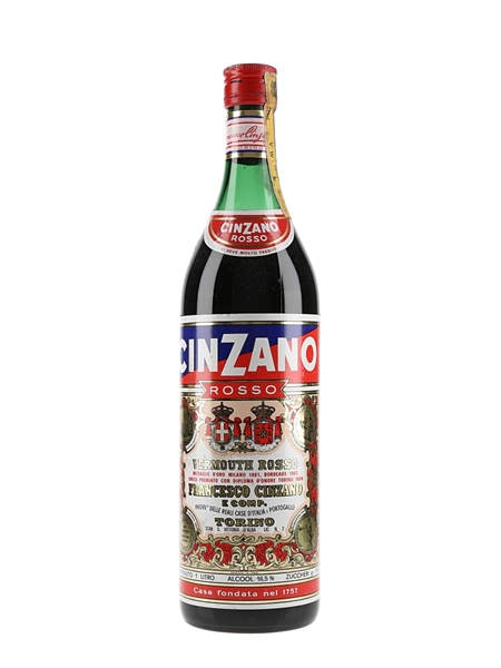 Cinzano Vermouth Rosso Bottled 1960s-1970s 100cl / 16.5%